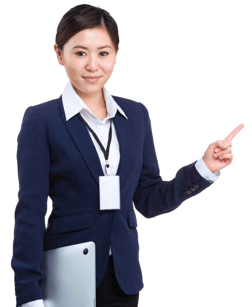 Smiling legal expert in suit, representing customer support for online Schengen or UK ETA visa applications